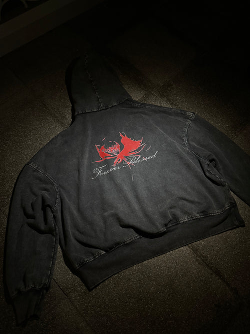 Sanctuary Pink Crop Oversized Hoodie